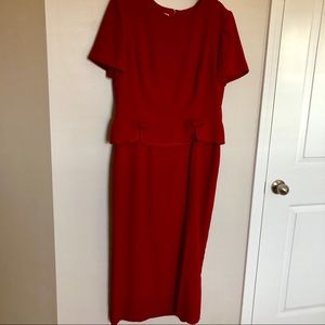 Vintage Women’s Maggy London Red Dress - size 14